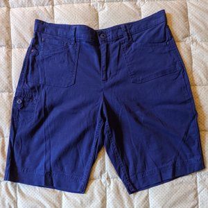 Gloria Vanderbilt Women's Deep Blue Cargo Shorts